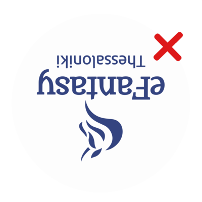 Unapproved logo use example